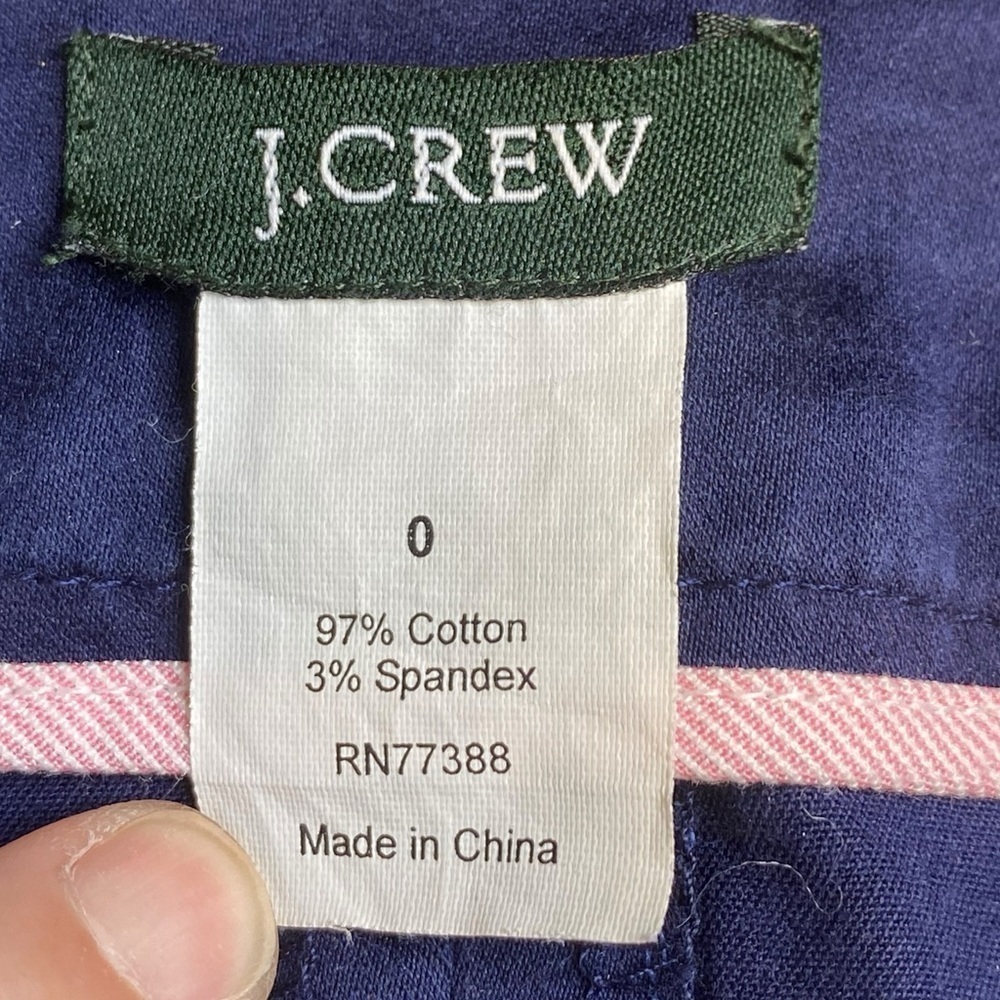 J. Crew Navy Blue Sailor Pencil Skirt Womens Size 0 - Picture 5 of 7